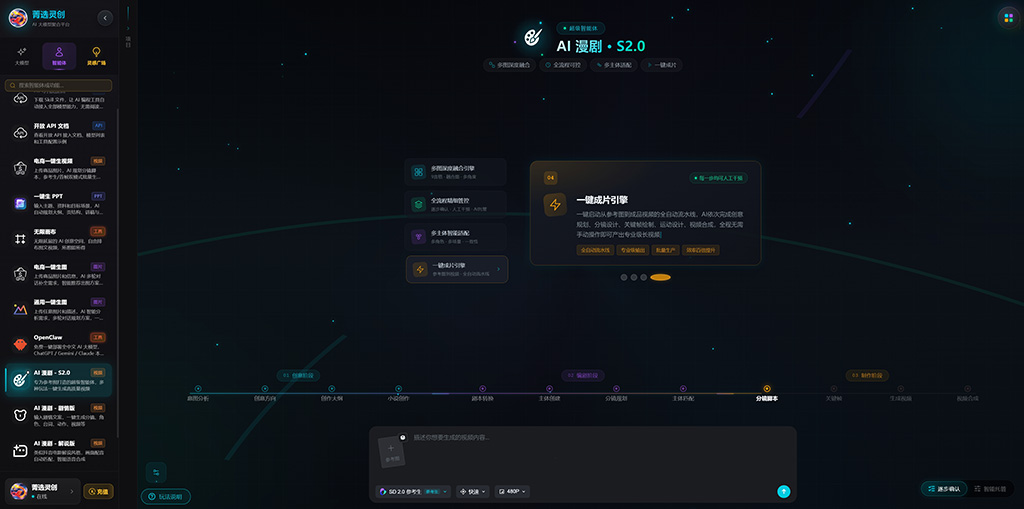 AI漫剧制作示意图